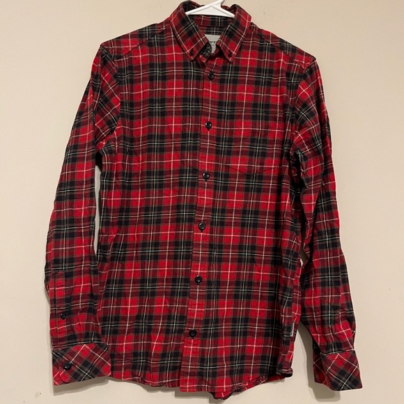 Carhartt WIP Long Sleeve Huffman Shirt Red Plaid Flannel size XS - Picture 1 of 8